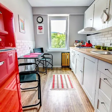 Apartamento Halinka Salon, Sypialnia, Kuchnia, Balkon Powierzchnia 50m Krynica-Zdrój